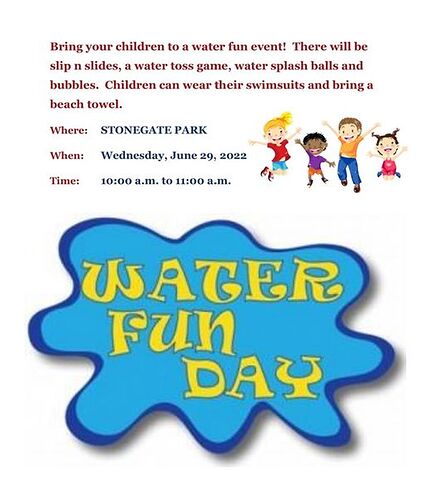 Water Fun at Stonegate Park