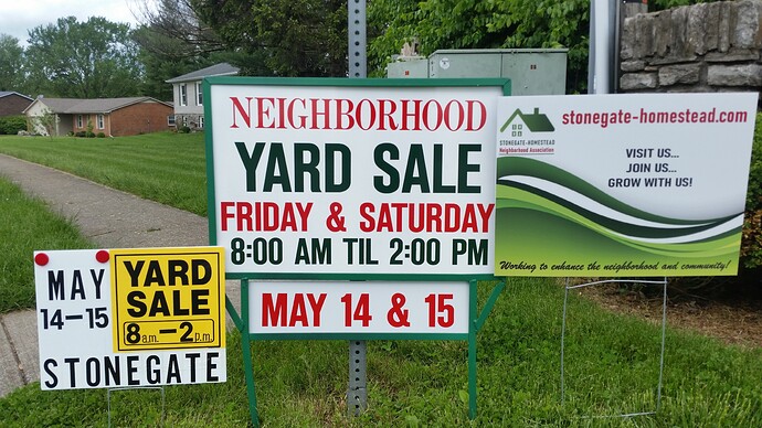 Neighborhood Yard Sale